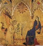 Simone Martini Annuciation oil on canvas